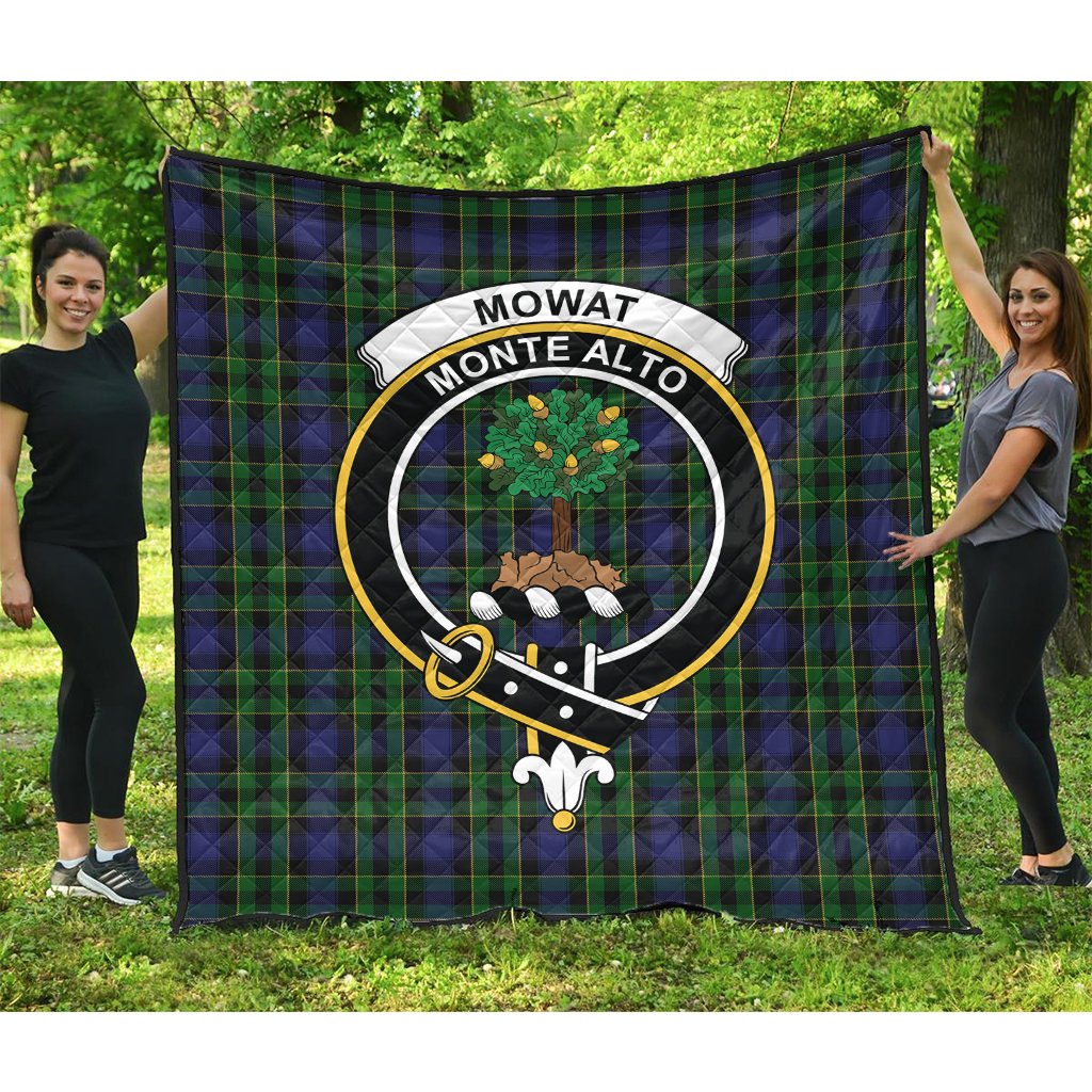 Mowat Tartan Crest Quilt