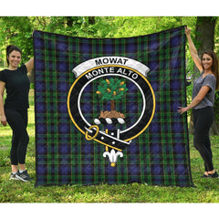 Mowat Tartan Crest Quilt