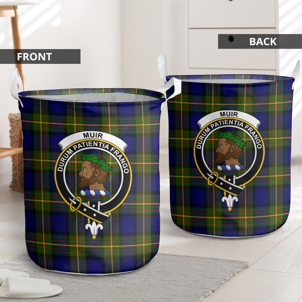 Muir Tartan Crest Laundry Basket