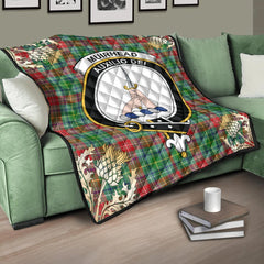 Muirhead Tartan Crest Premium Quilt - Gold Thistle Style