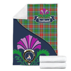 Muirhead Tartan Crest Premium Blanket - Thistle Style