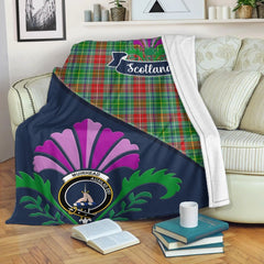 Muirhead Tartan Crest Premium Blanket - Thistle Style