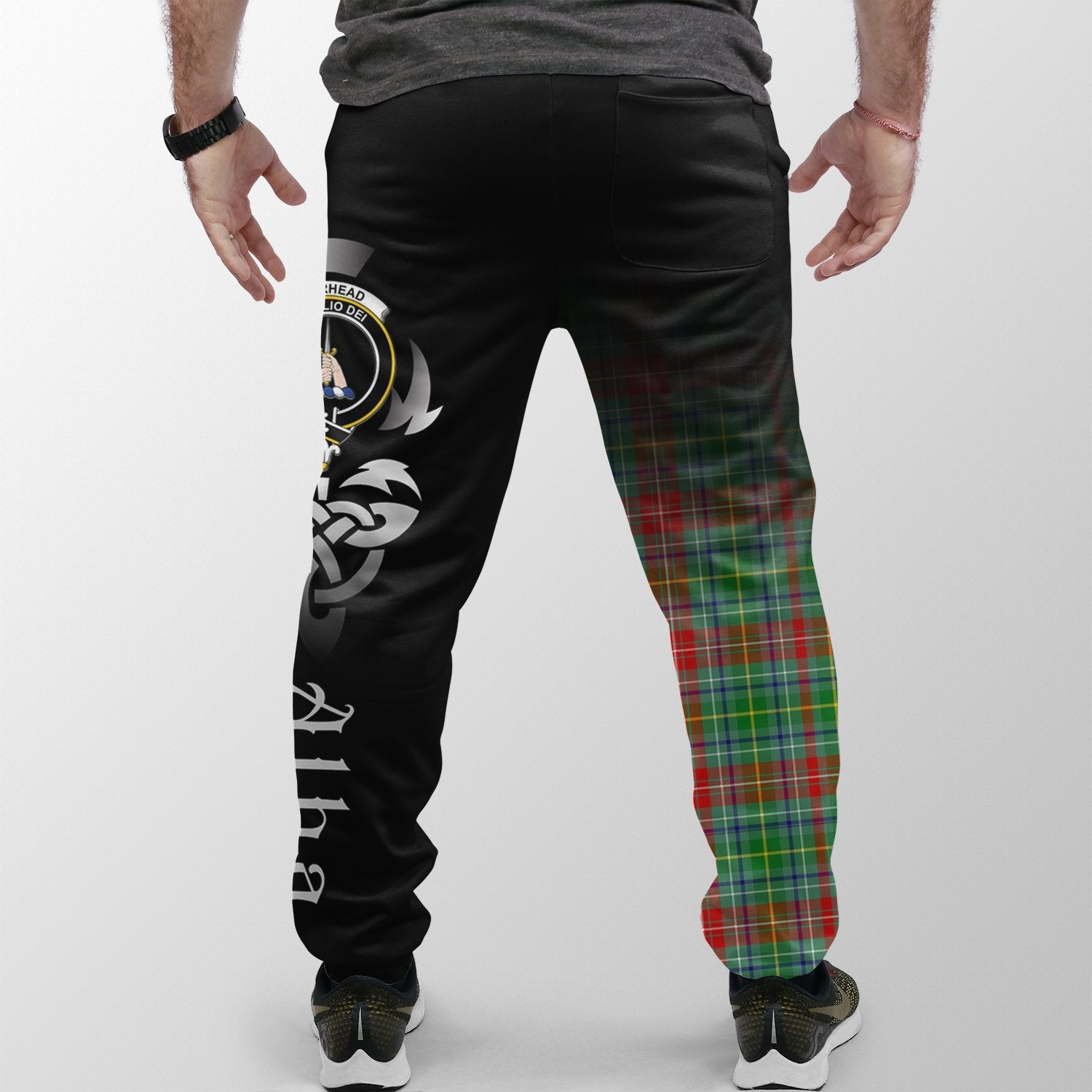 Muirhead Tartan Crest Jogger Sweatpants - Alba Celtic Style