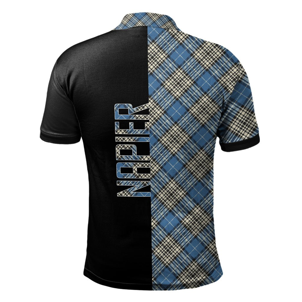 Napier Ancient Tartan Polo Shirt Half of Me - Cross Style