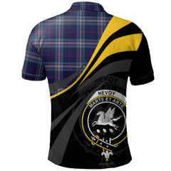 Nevoy Tartan Polo Shirt - Royal Coat Of Arms Style