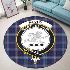 Nevoy Tartan Crest Round Rug