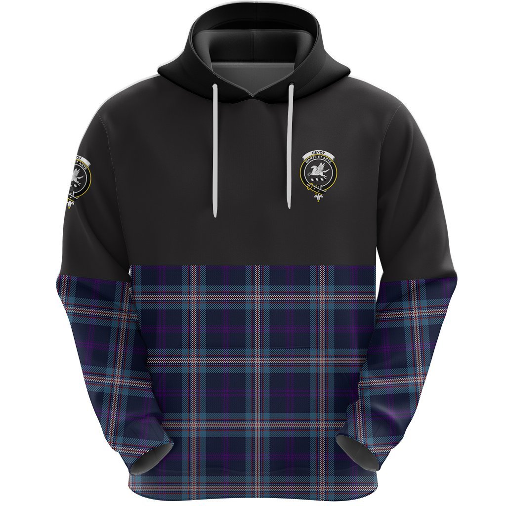 Nevoy Clan Half Of Tartan Hoodie