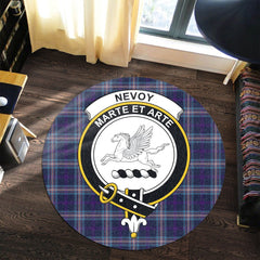 Nevoy Tartan Crest Round Rug