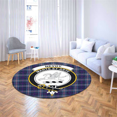 Nevoy Tartan Crest Round Rug