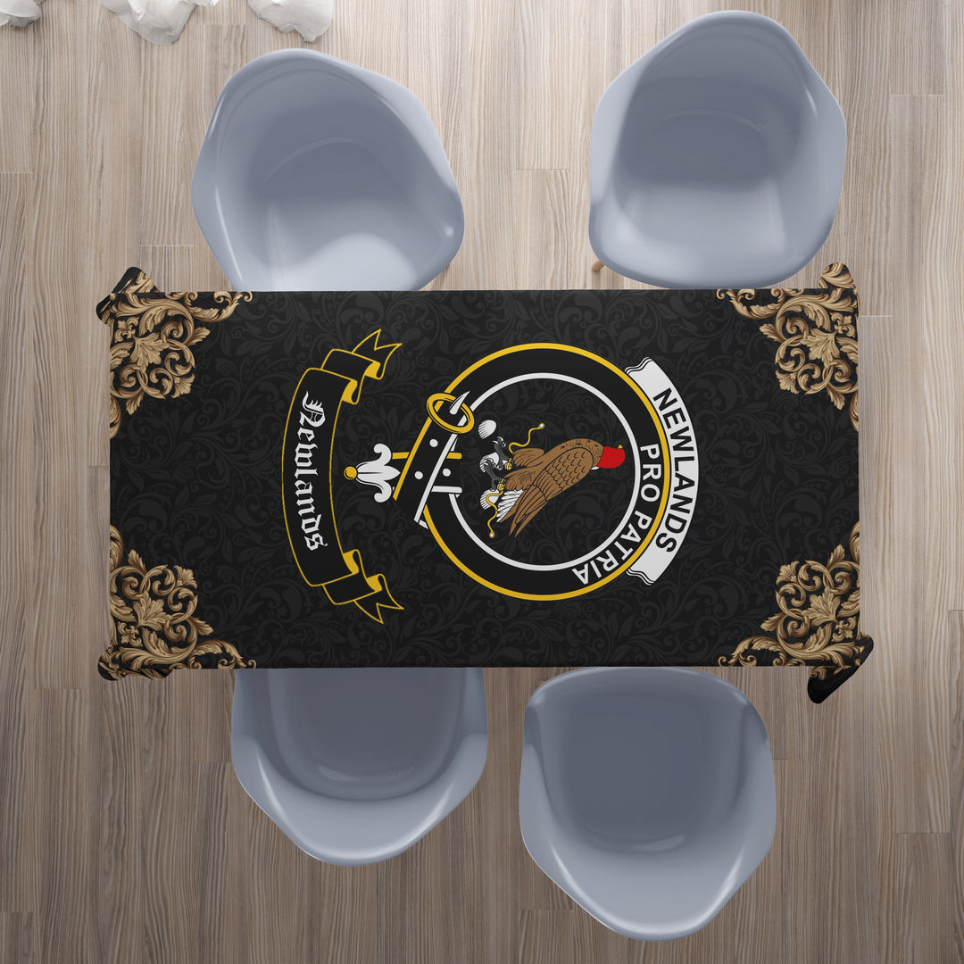 Newlands Crest Tablecloth - Black Style