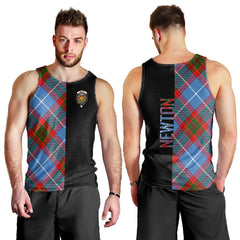 Newton Tartan Crest Men's Tank Top - Cross Style