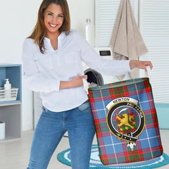 Newton Tartan Crest Laundry Basket