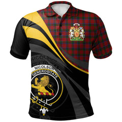 Nicolson MacNicol Tartan Polo Shirt - Royal Coat Of Arms Style
