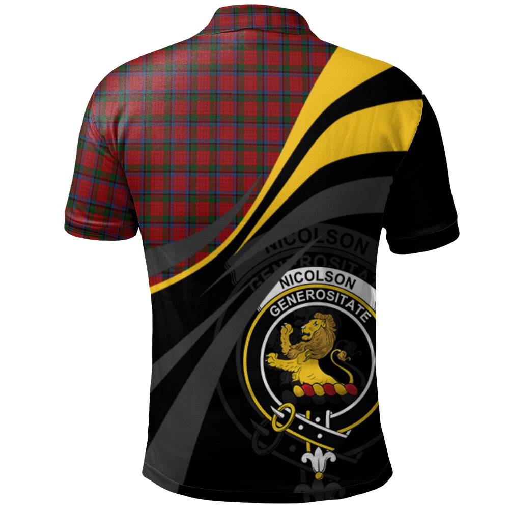 Nicolson MacNicol Tartan Polo Shirt - Royal Coat Of Arms Style