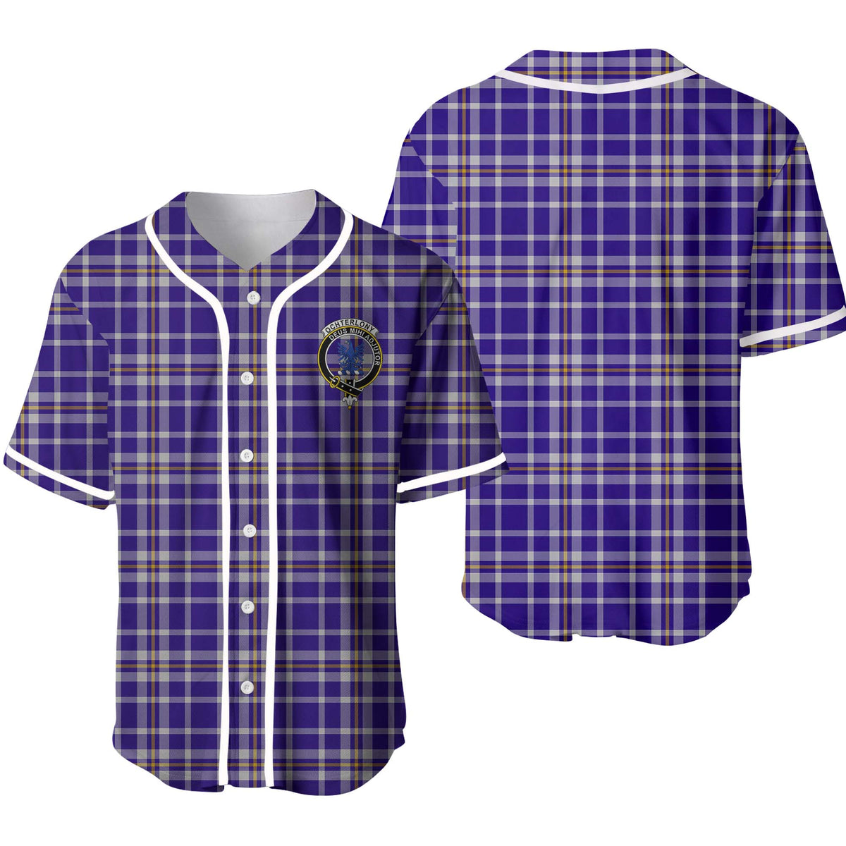 Ochterlony Tartan Unisex Baseball Jersey