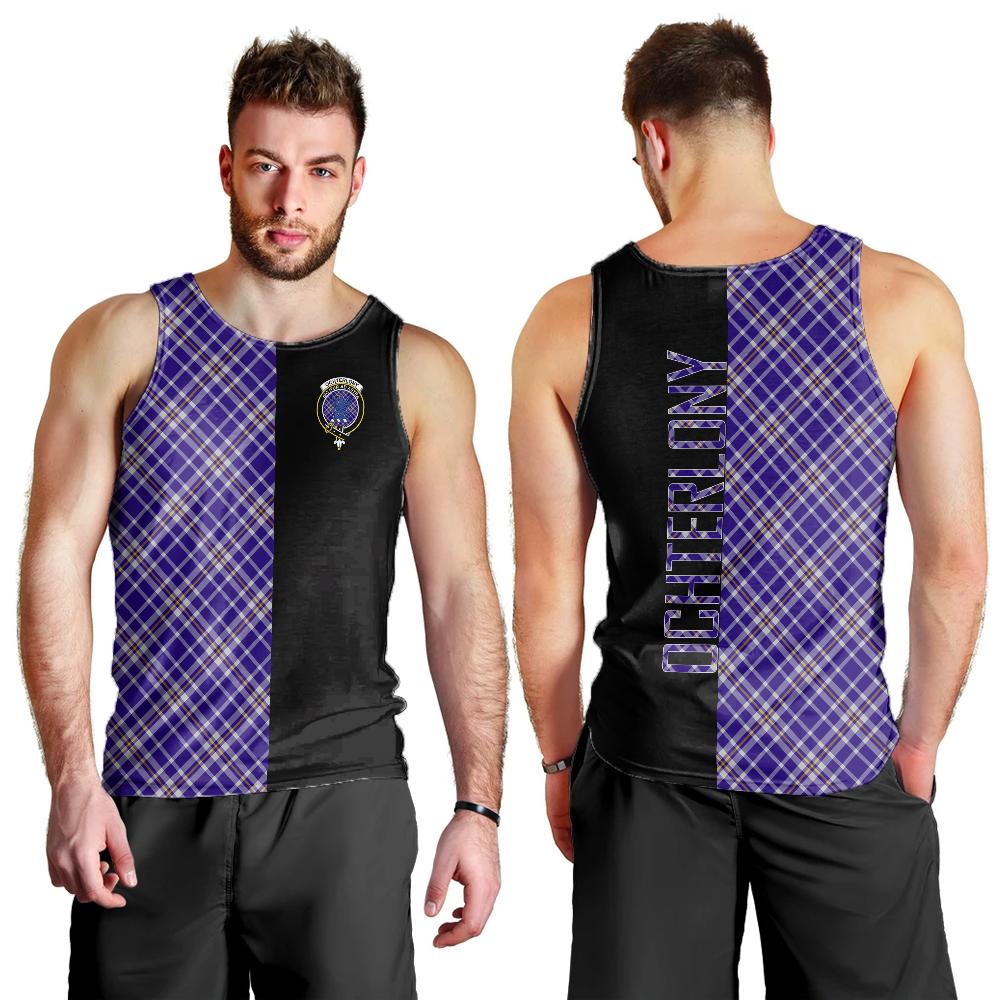 Ochterlony Tartan Crest Men's Tank Top - Cross Style