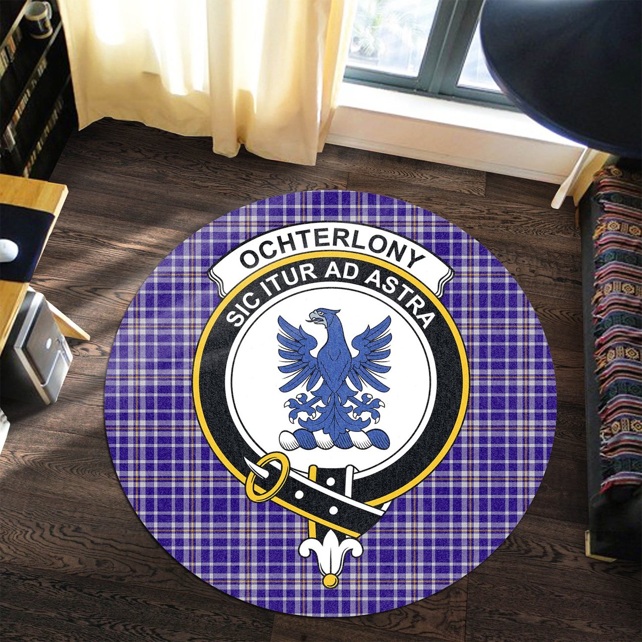 Ochterlony Tartan Crest Round Rug