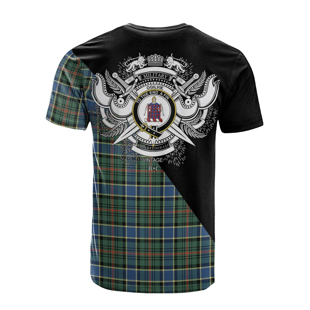 Ogilvie Hunting Ancient Tartan - Military T-Shirt