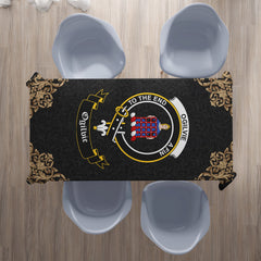 Ogilvie Crest Tablecloth - Black Style