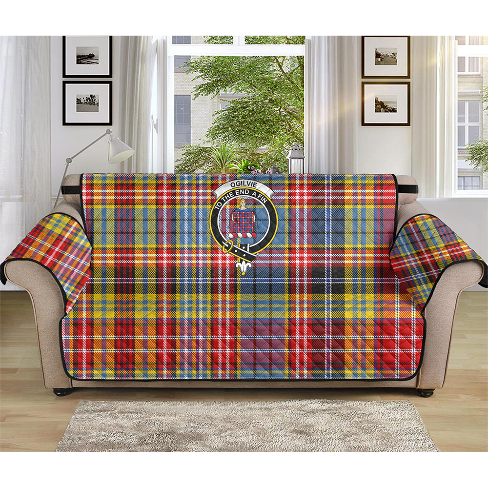 Ogilvie Tartan Crest Sofa Protector