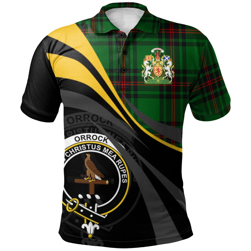 Orrock Tartan Polo Shirt - Royal Coat Of Arms Style