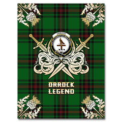 Orrock Tartan Gold Courage Symbol Blanket