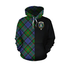 Paterson Tartan Hoodie Half of Me - Cross Style