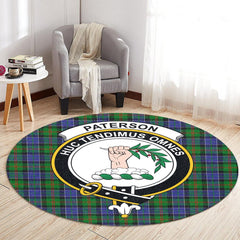 Paterson Tartan Crest Round Rug