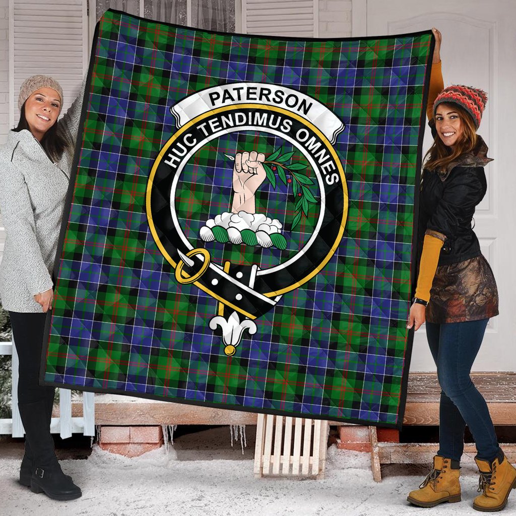 Paterson Tartan Crest Quilt