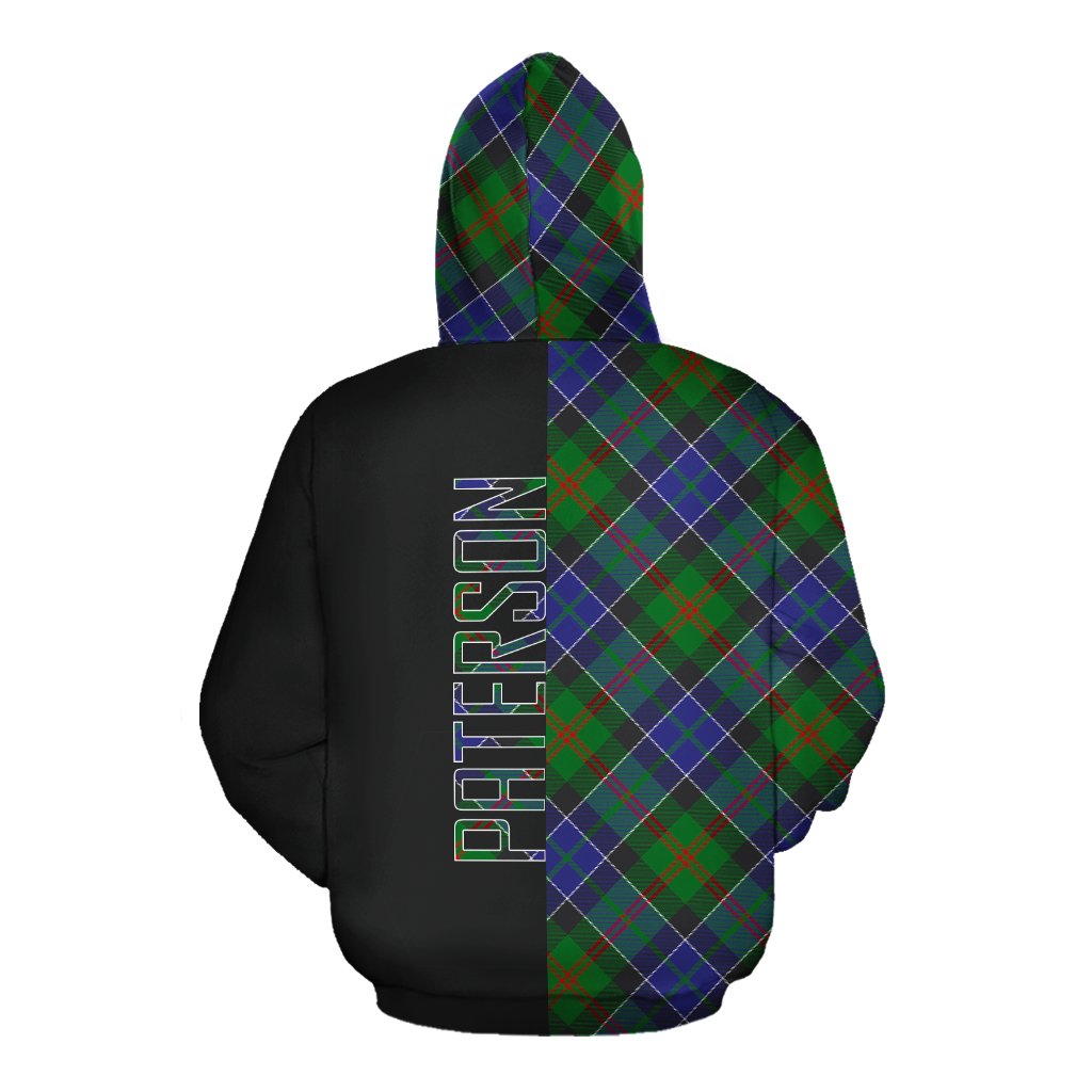 Paterson Tartan Hoodie Half of Me - Cross Style