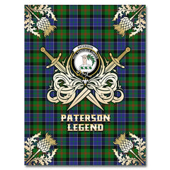 Paterson Tartan Gold Courage Symbol Blanket