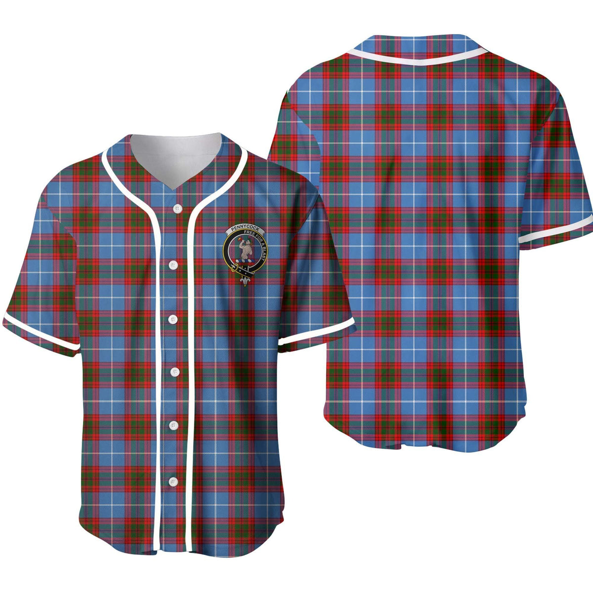 Pennycook Tartan Unisex Baseball Jersey