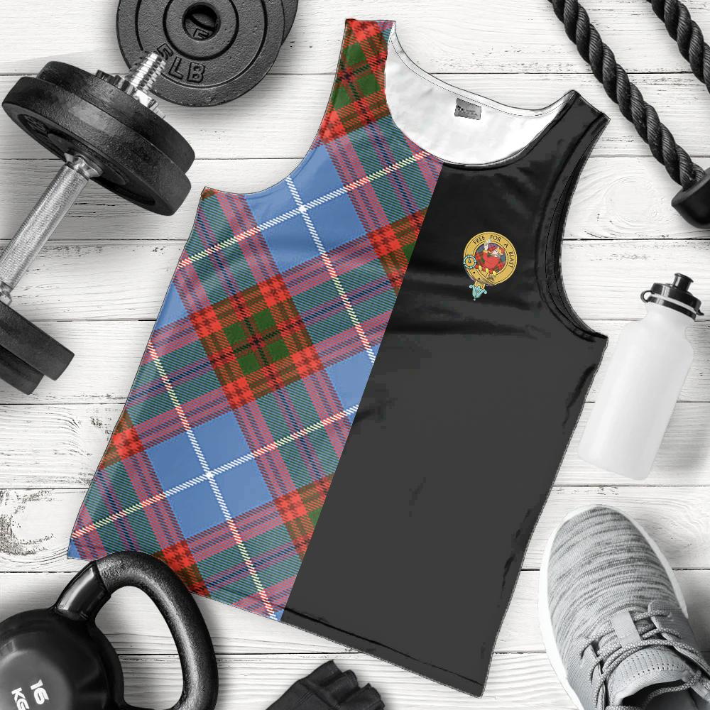 Pennycook Tartan Crest Men's Tank Top - Cross Style