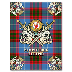 Pennycook Tartan Gold Courage Symbol Blanket