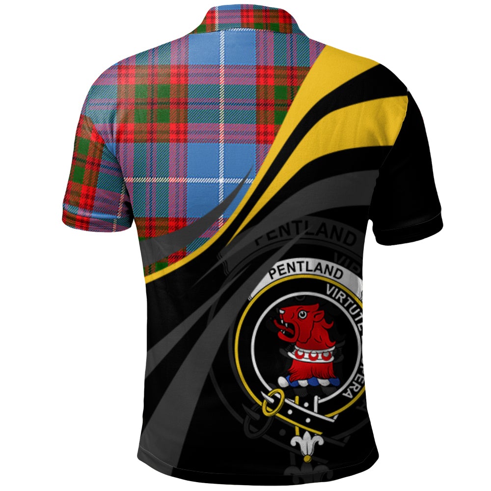 Pentland Tartan Polo Shirt - Royal Coat Of Arms Style