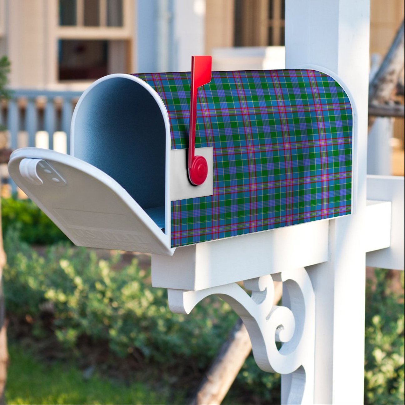 Pitcairn Hunting Tartan Crest Mailbox