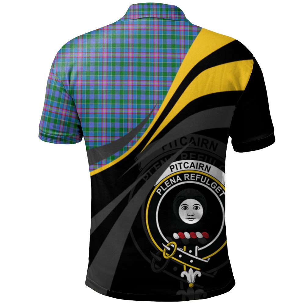 Pitcairn Hunting Tartan Polo Shirt - Royal Coat Of Arms Style