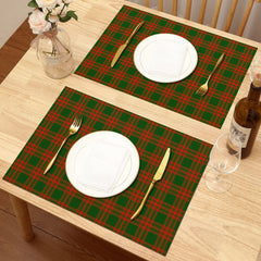 Menzies Green Modern Tartan Placemat