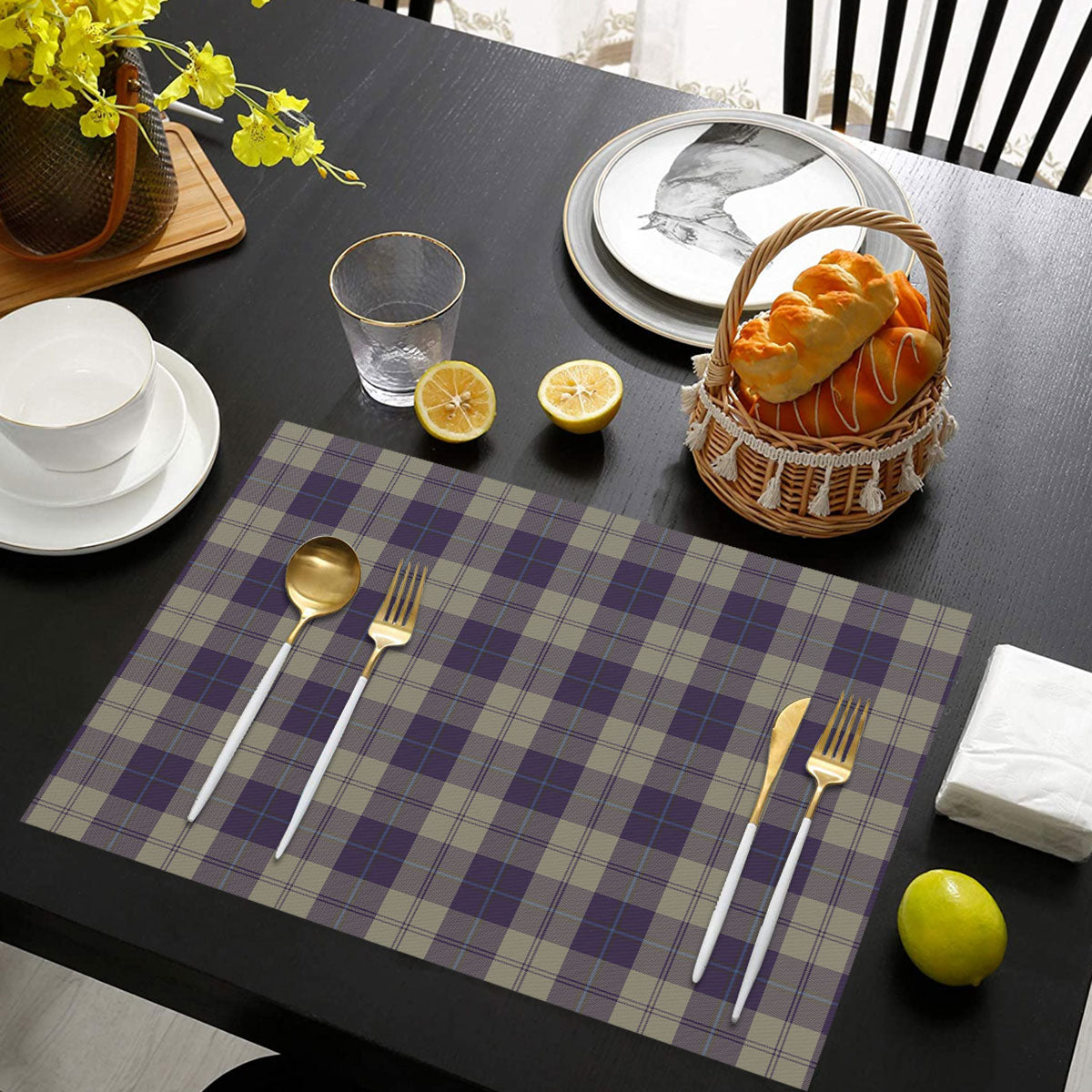 Cunningham Dress Blue Dancers Tartan Placemat