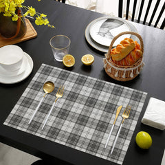 Douglas Grey Modern Tartan Placemat