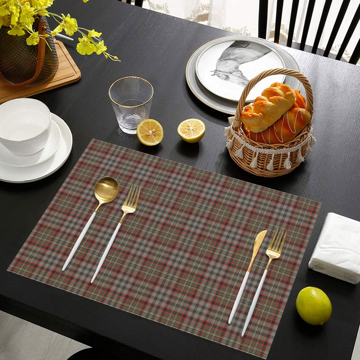 Nicolson Hunting Weathered Tartan Placemat