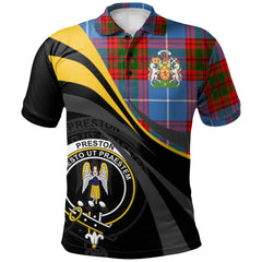 Preston Tartan Polo Shirt - Royal Coat Of Arms Style