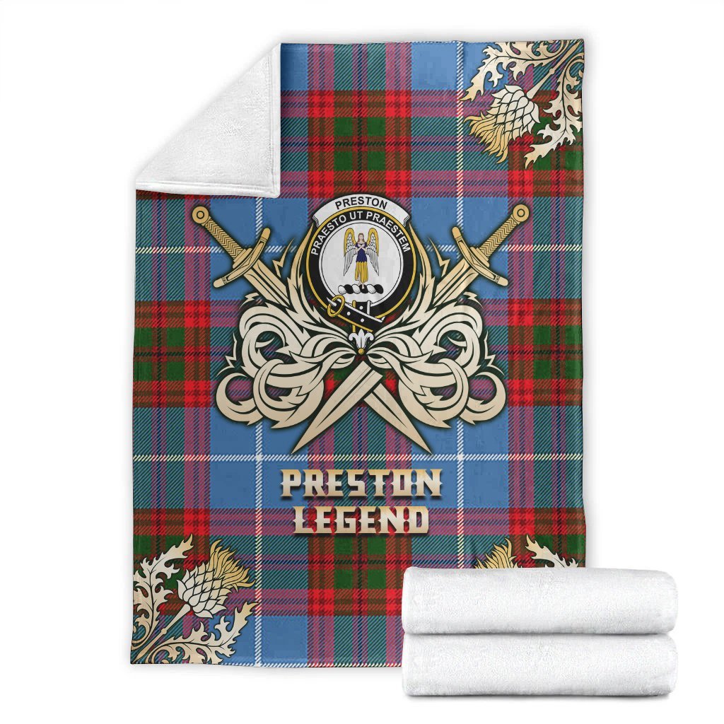 Preston Tartan Gold Courage Symbol Blanket