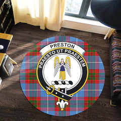 Preston Tartan Crest Round Rug