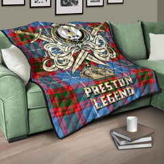 Preston Tartan Crest Legend Gold Royal Premium Quilt