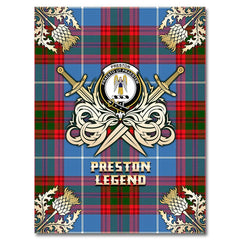 Preston Tartan Gold Courage Symbol Blanket