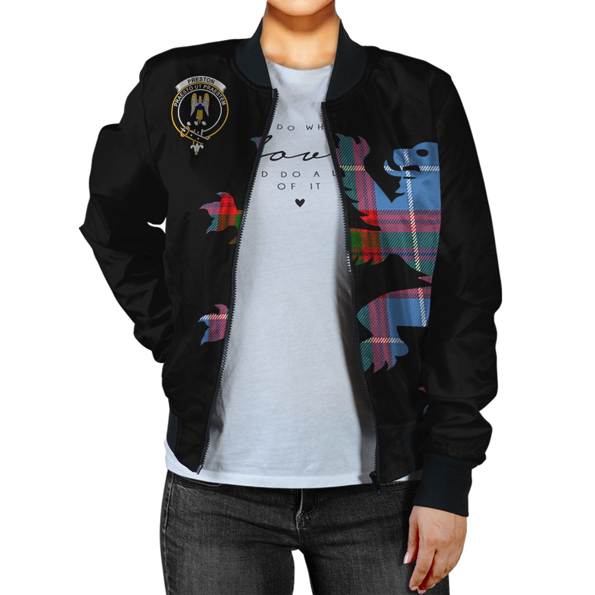 Preston Tartan Bomber Jacket Lion & Thistle