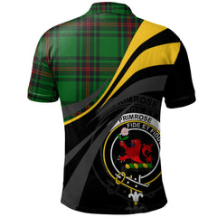 Primrose Tartan Polo Shirt - Royal Coat Of Arms Style