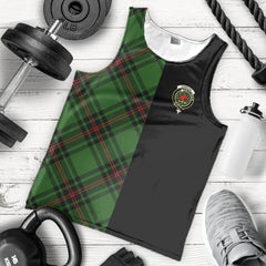 Primrose Tartan Crest Men's Tank Top - Cross Style