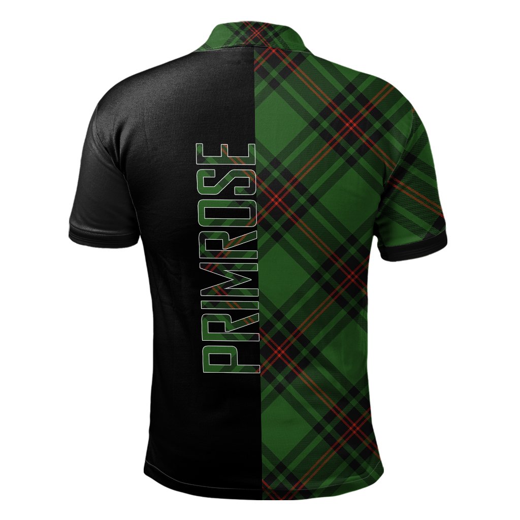 Primrose Tartan Polo Shirt Half of Me - Cross Style